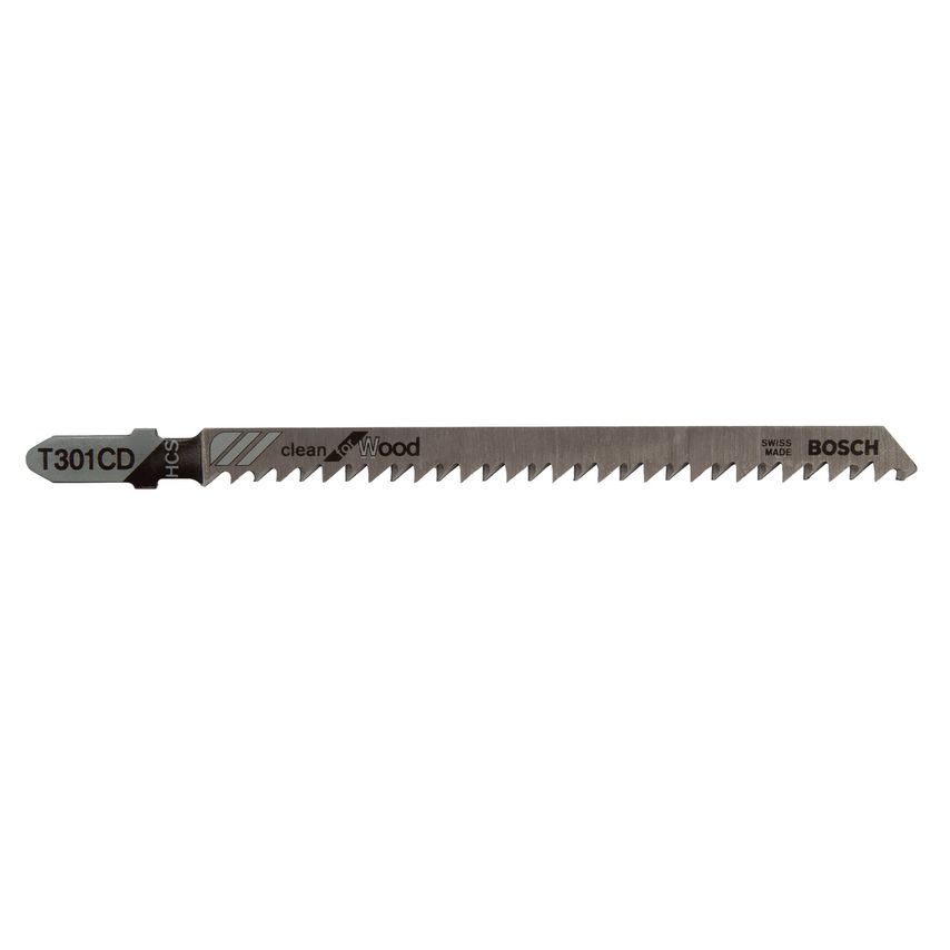 T301CD (2608637590) Clean for Wood Jigsaw Blades (Pack of 5