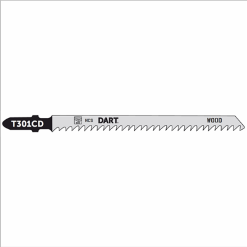 T301CD Wood Cutting Jigsaw Blade, Pack of 5