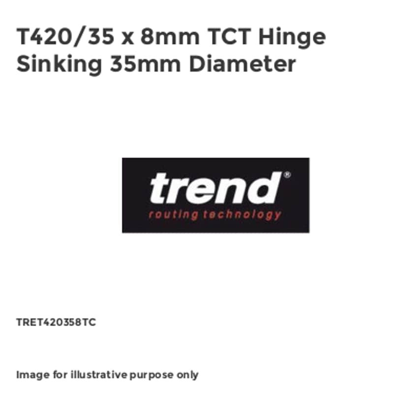 T420/35 x 8mm TCT Hinge Sinking 35mm Diameter TRET420358TC