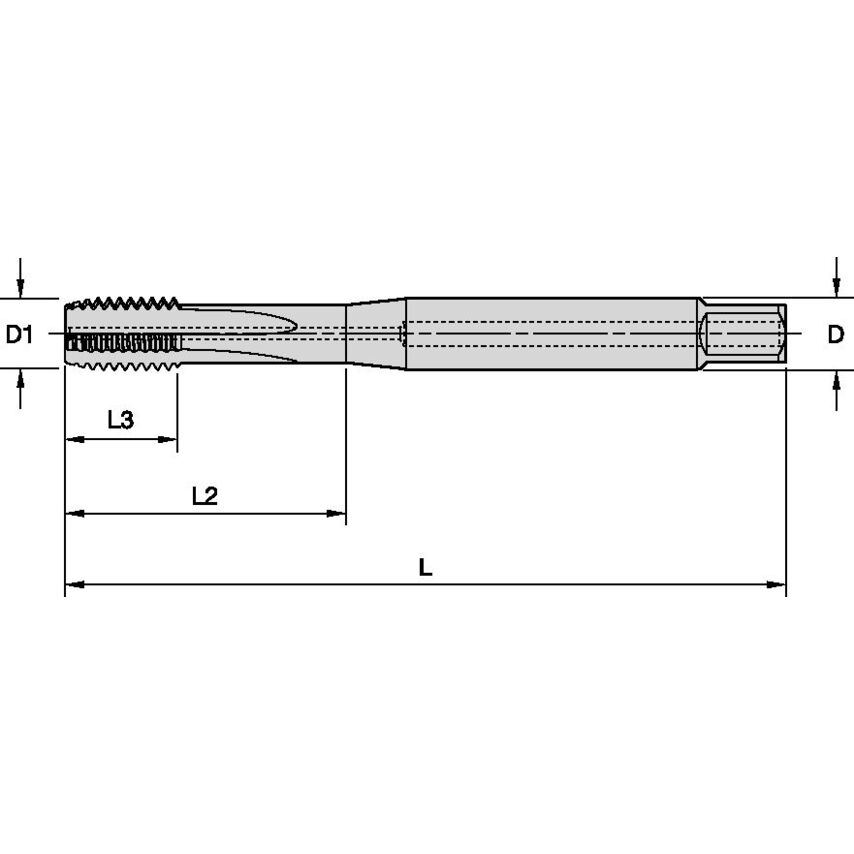 T641NC04375-14R3BX-D6 7/16-14 3BX STFL SBOTT CH DIN