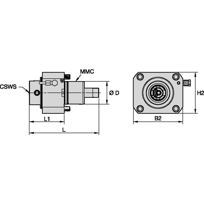 TACU002KM50DA60648445 Driven Tool Axial MMC002 X KM5