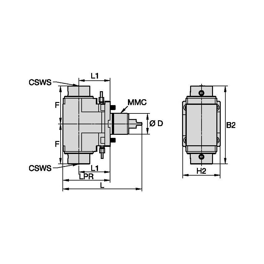 TACU002KM50DR60648459 Driven Tool Radial MMC002 X KM