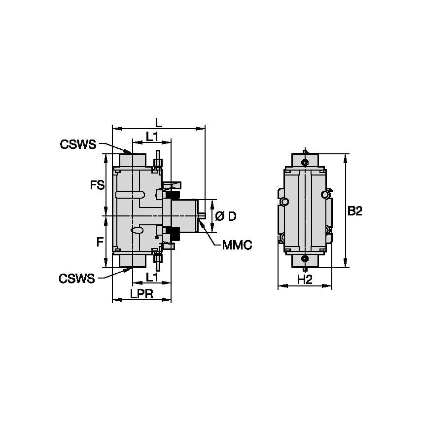 TACU009KM40DR60907357 Driven Tool Radial MMC009 X KM