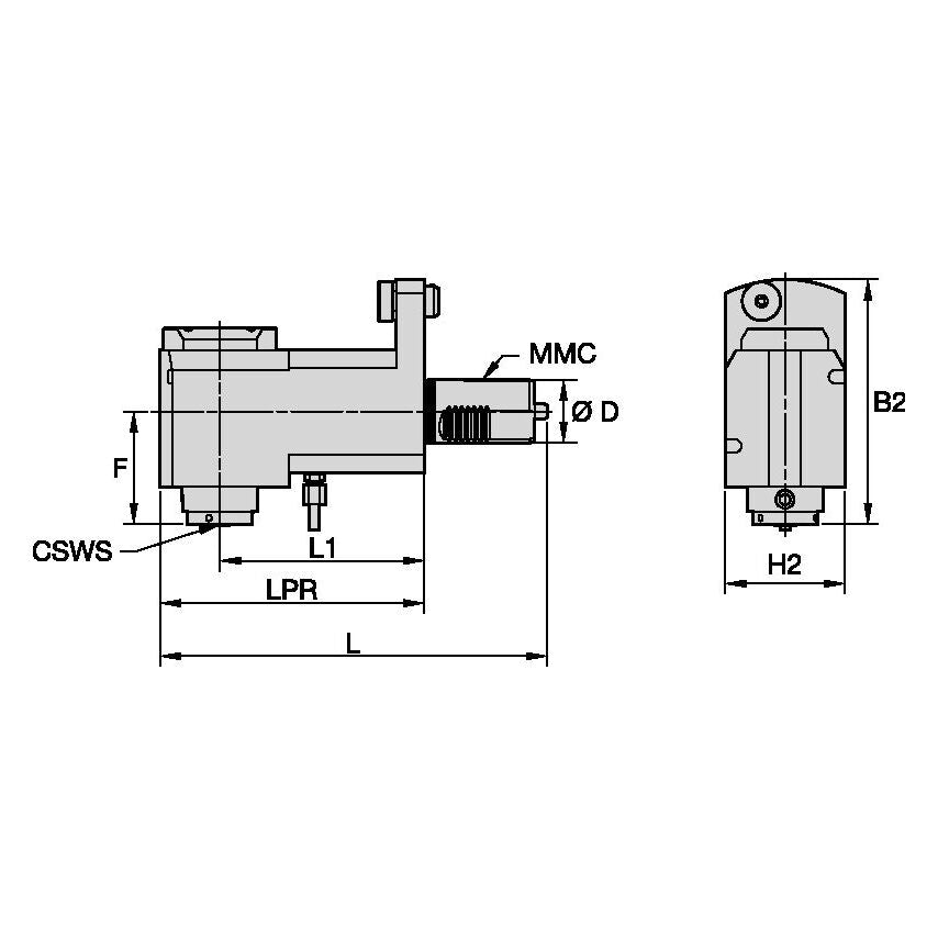 TACU016KM40DR60908103 Driven Tool Radial MMC016 X KM