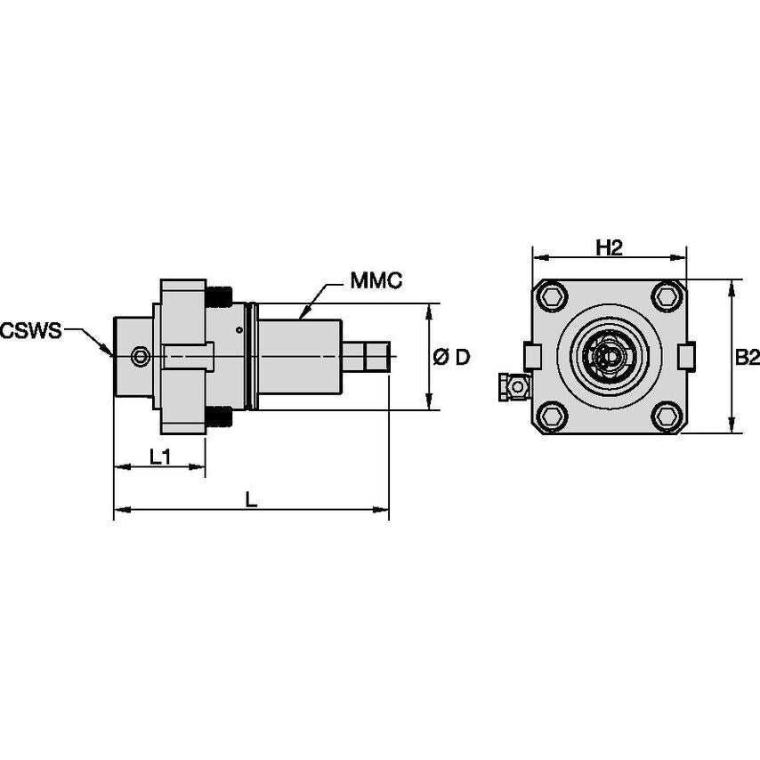 TACU018KM50DA60908171 Driven Tool Axial MMC018 X KM5
