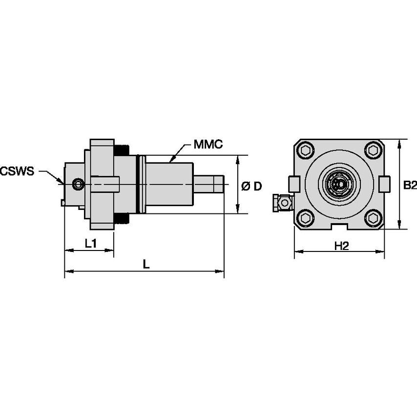 TACU035KM32DA60945561 Driven Tool Axial MMC035 X KM3