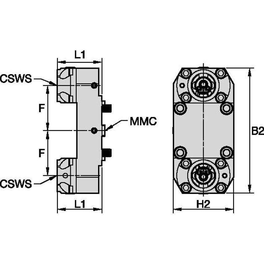 TACU036KM50SA60945571 Static Tool Axial MMC036 X KM5