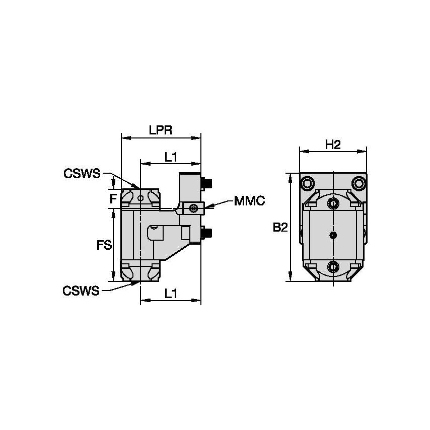 TACU036KM50SR60945572 Static Tool Radial MMC036 KM50