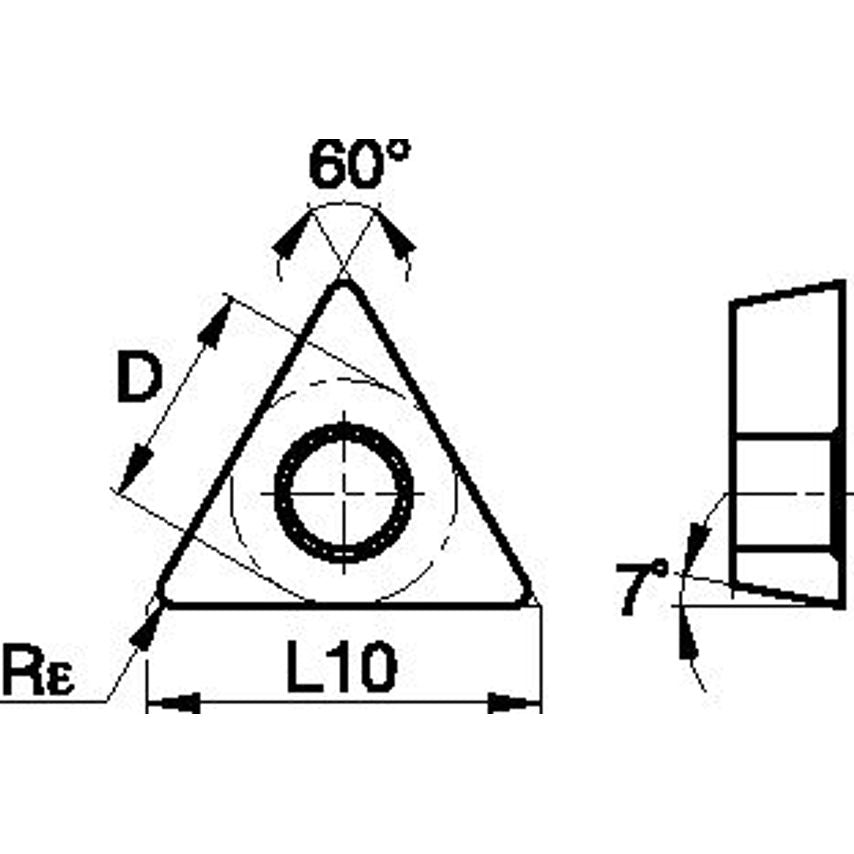 TCGW110208S01225MT Cbn Tipped Insert