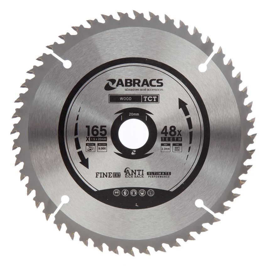 TCT16548 TCT Circular Saw Blade for Wood 165 x 20mm x 48T