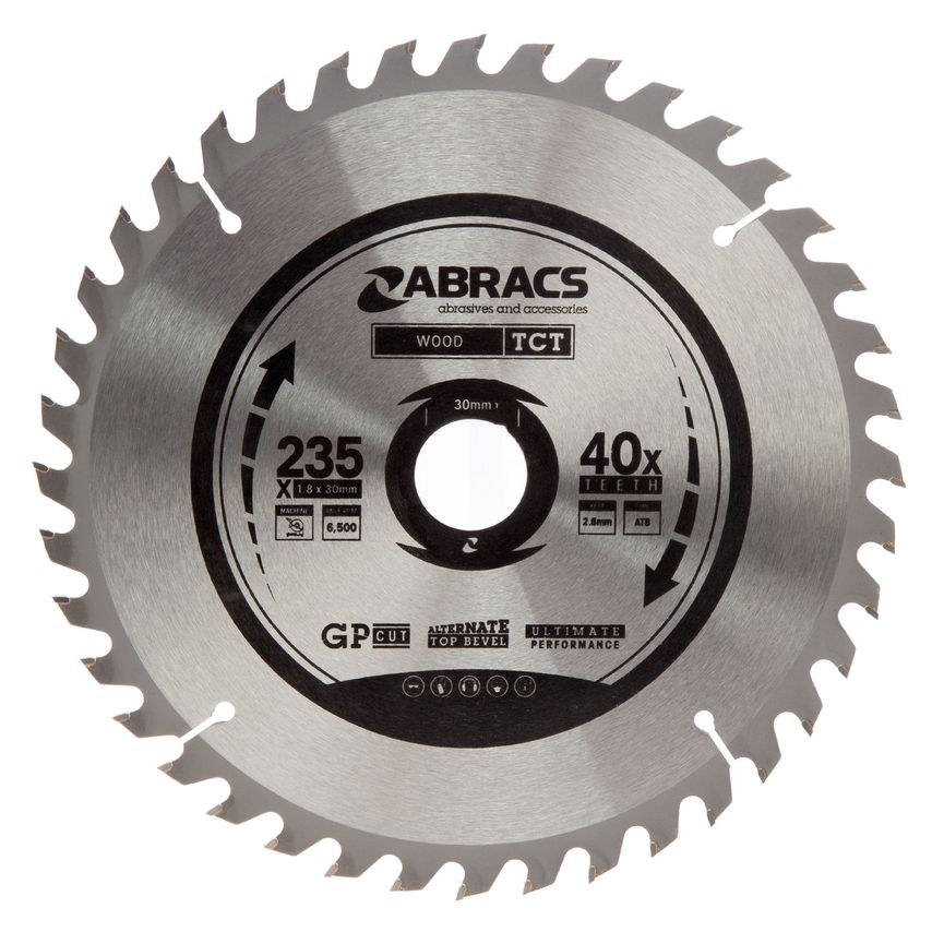 TCT23540 TCT Circular Saw Blade for Wood 235 x 30mm x 40T