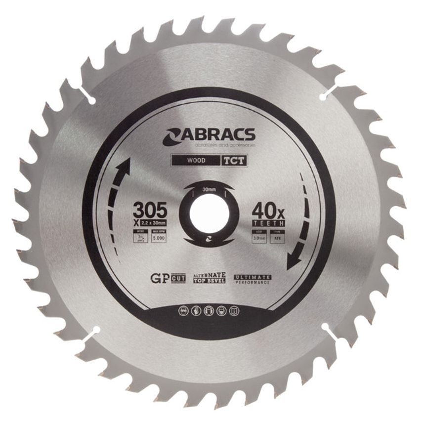 TCT30540 TCT Circular Saw Blade for Wood 305 x 30mm x 40T