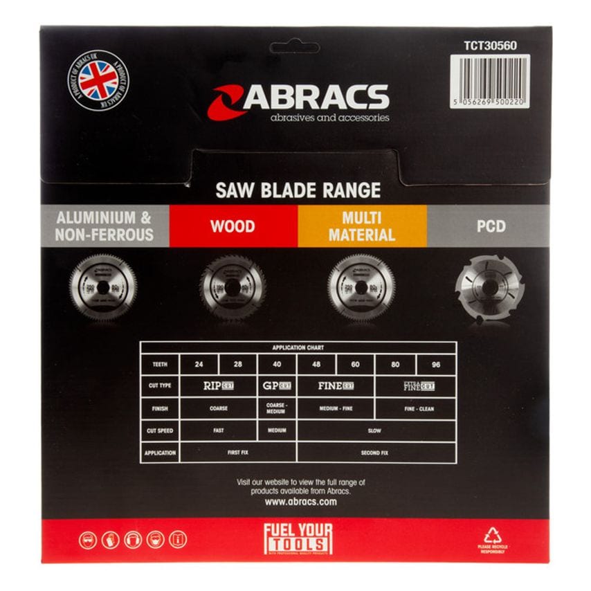 TCT30560 TCT Circular Saw Blade for Wood 305 x 30mm x 60T