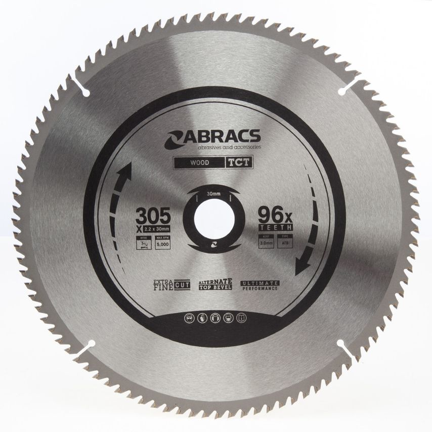 TCT30596 Extra Fine TCT Blade Wood - 305mmx30mmx96T