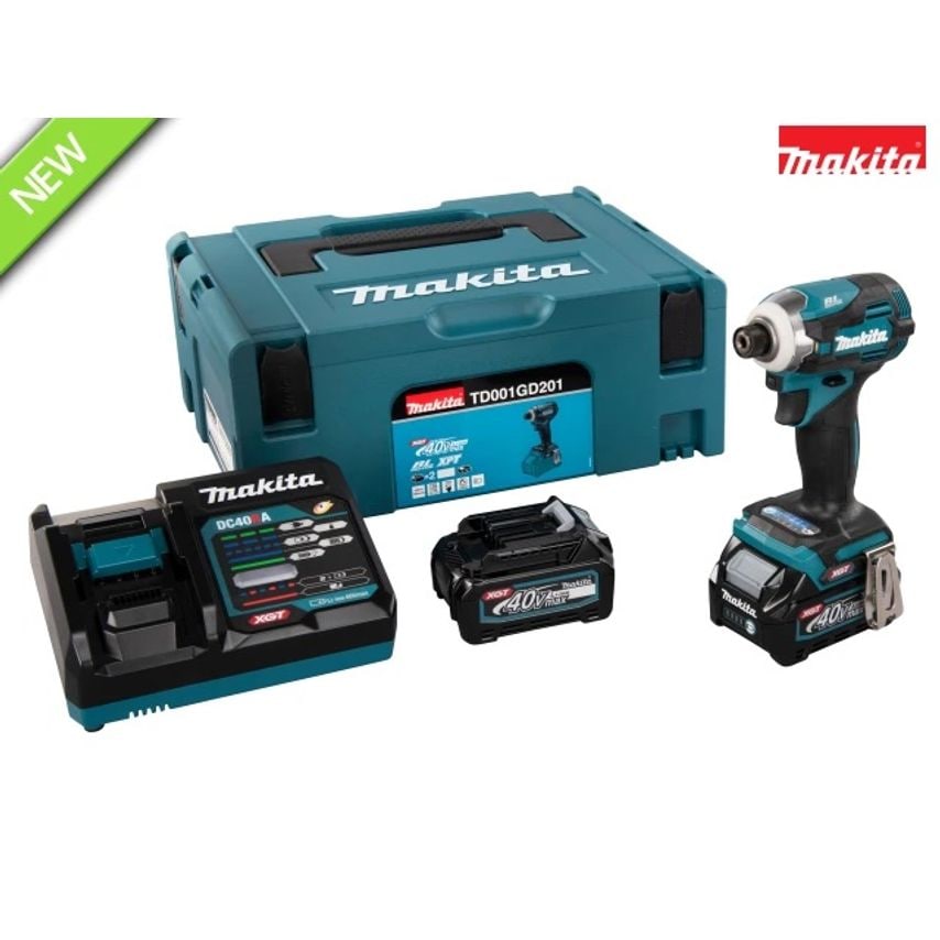 TD001GD201 XGT 40Vmax BL Impact Wrench 40V 2 x 2.5Ah Li-ion