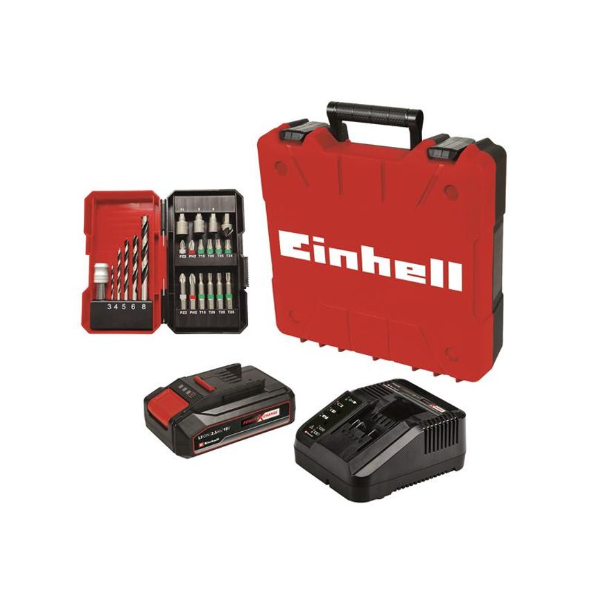 TE-CD 18/2 Li-I + 22 Power X-Change Combi Drill 18V 1 x 2.5Ah Li-ion EINTECD182K