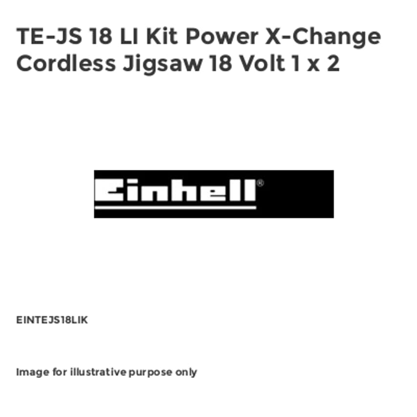 TE-JS 18 LI Kit Power X-Change Cordless Jigsaw 18 Volt 1 x 2 EINTEJS18LIK