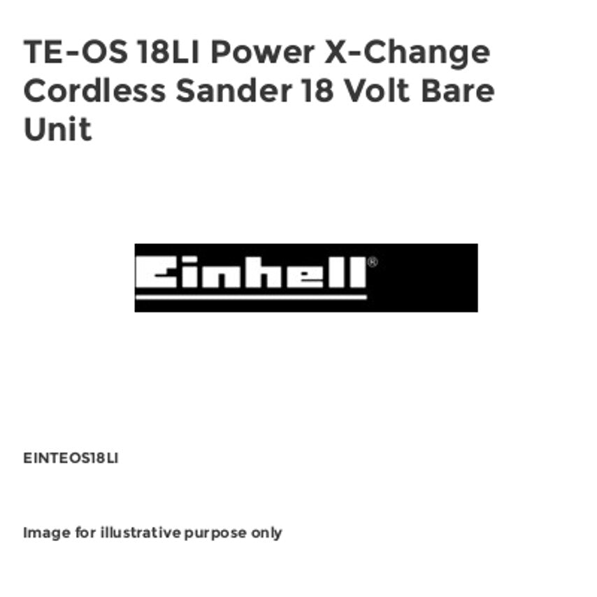 TE-OS 18LI Power X-Change Cordless Sander 18 Volt Bare Unit