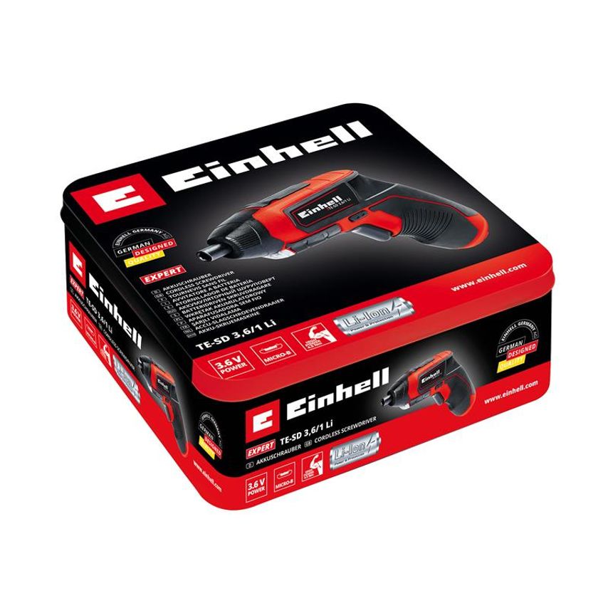 TE-SD 3.6/1 Li Cordless Screwdriver 3.6V 1 x 1.5Ah Li-ion EINTESD36LI1