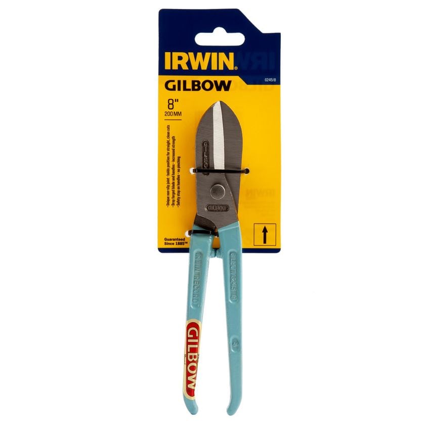 TG2458 Gilbow General Purpose Straight Tin Snips 8"/200mm