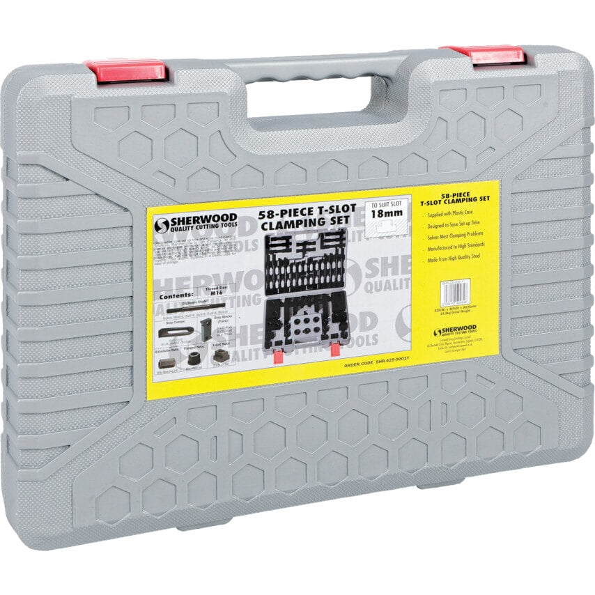 TK16 M16-18mm T-Slot Clamping Kit (58-Pc)