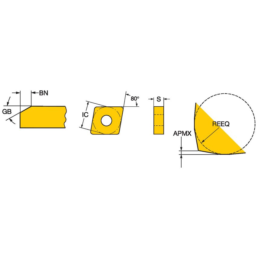 T-Max P Insert for Turning CNGX1204L025-18AXA7014