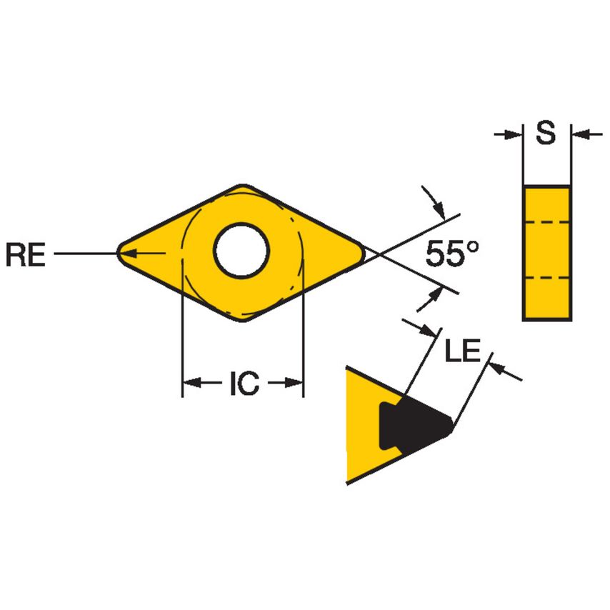 T-Max P Insert for Turning DNGA150408EA7014