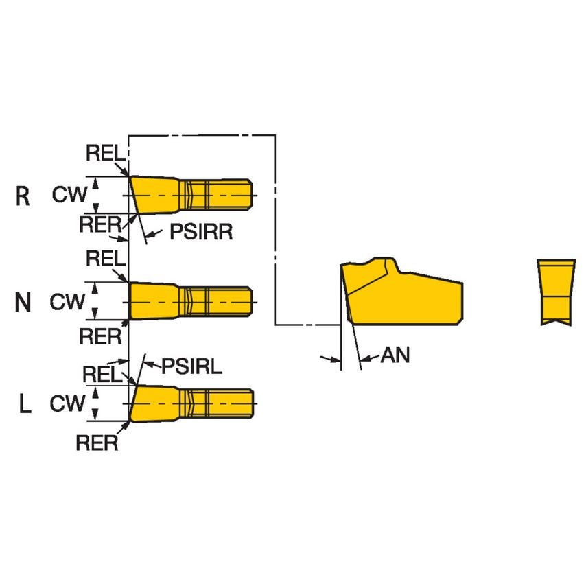 T-Max Q-Cut Insert for Parting R151.2-30012-5F1125