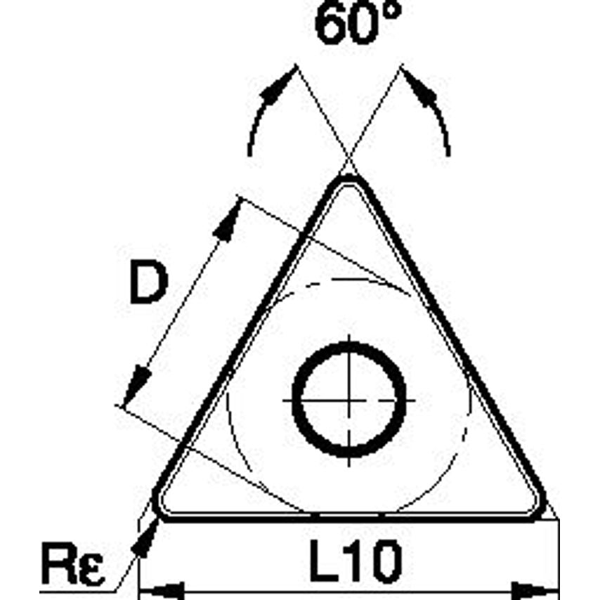 TNGA160408S01735MT ANSI/ISO Turning Insert TN..
