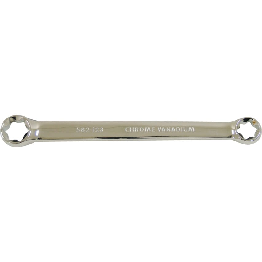 TORX Double End Ring Spanner, Chrome Vanadium Steel, E20 X E24