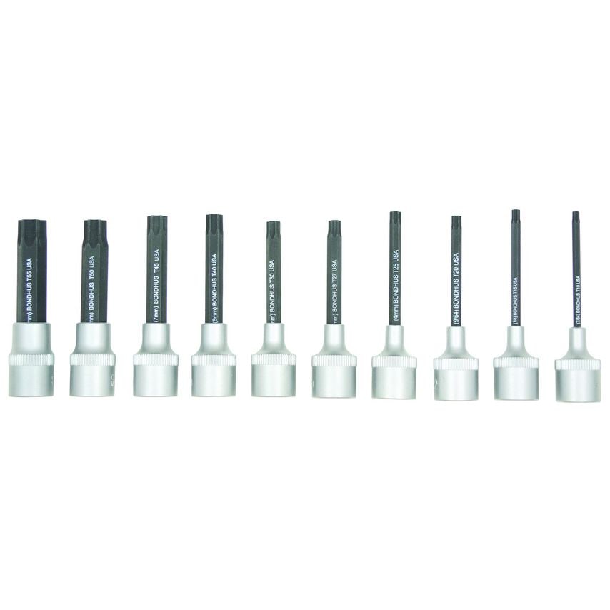TORX Inhex Socket Bit Set10 Piece 2", 44038