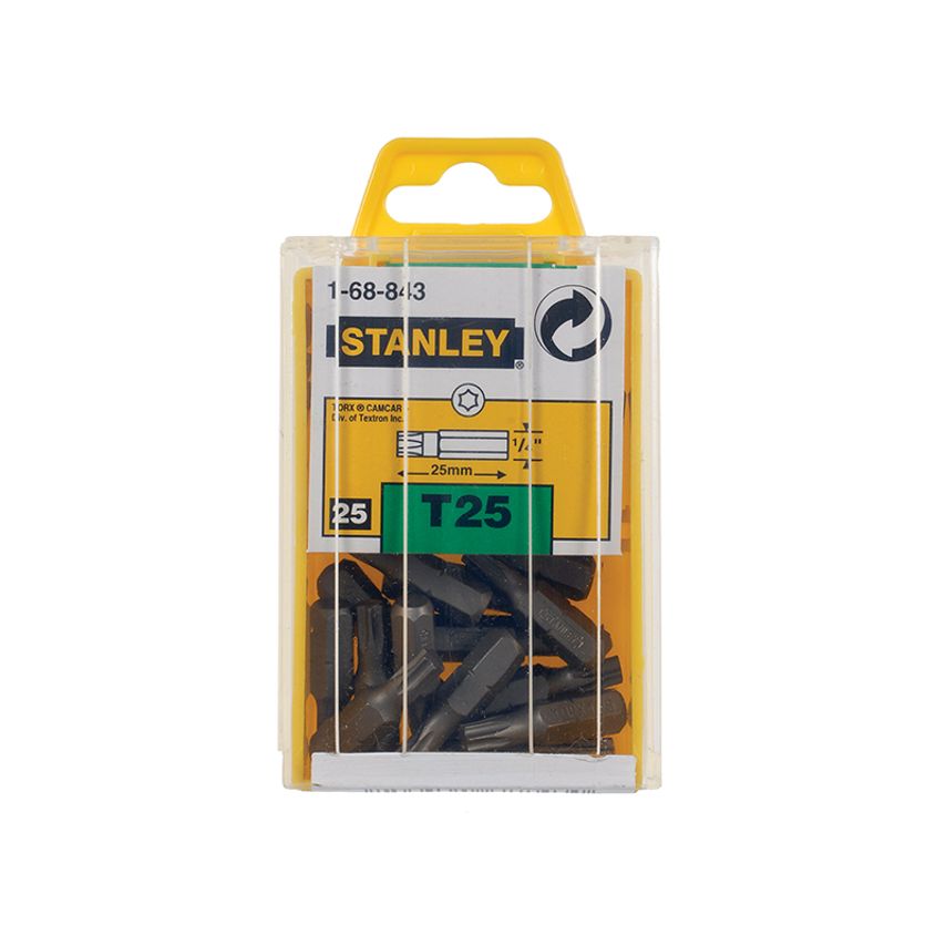 TORX Insert Bits TX25 x 25mm (Box 25) STA168843B
