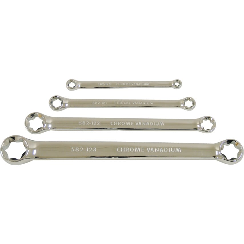 TORX Ring Spanner Set, E6 - E24, Set of 4