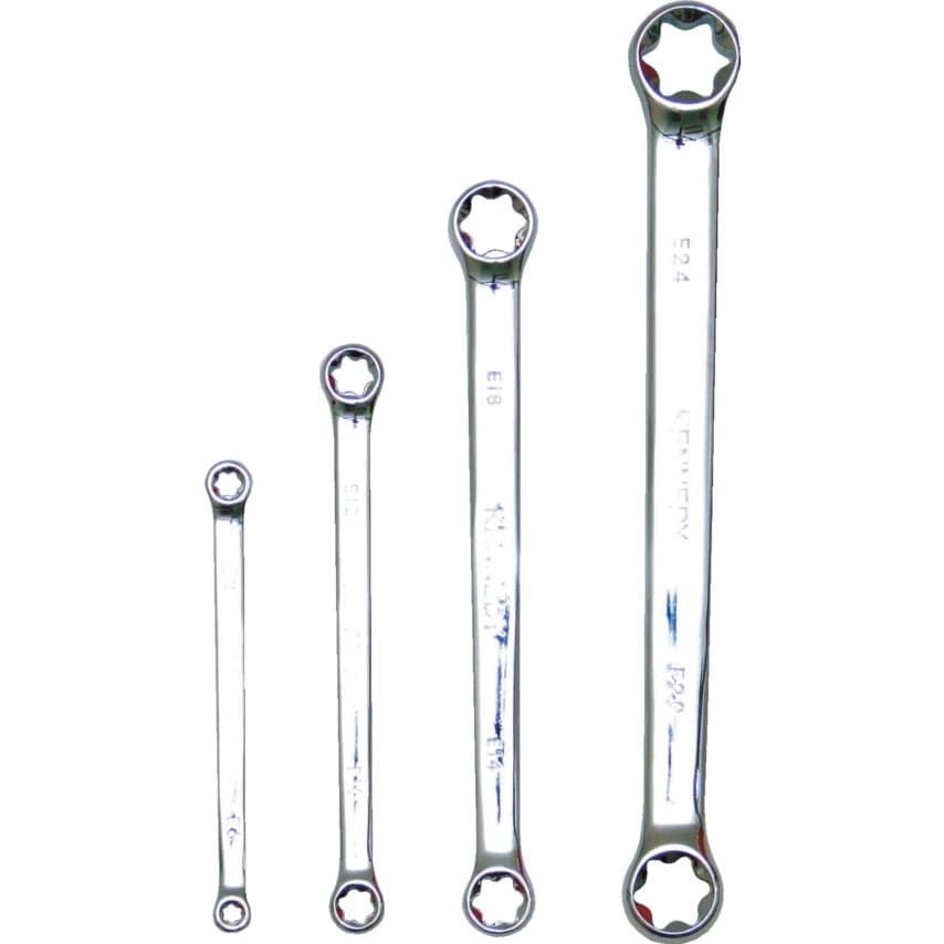TORX Ring Spanner Set, E6 - E24, Set of 4