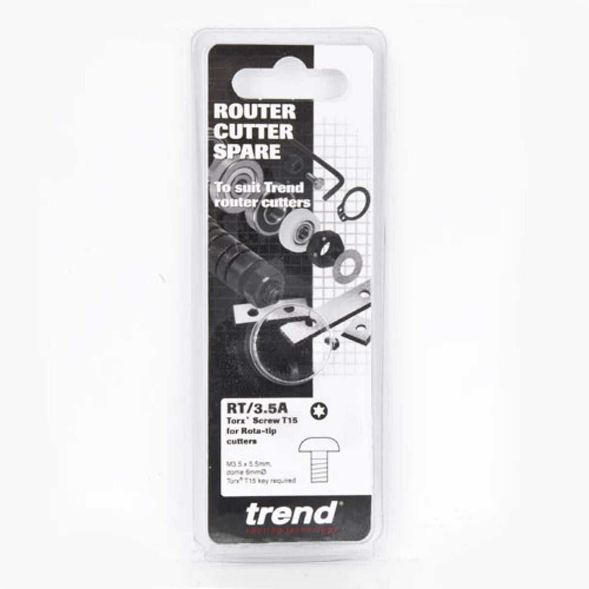 TORX Screw M3.5 x 5mm 0.6mm Dome 6mm for TR43 Cutter