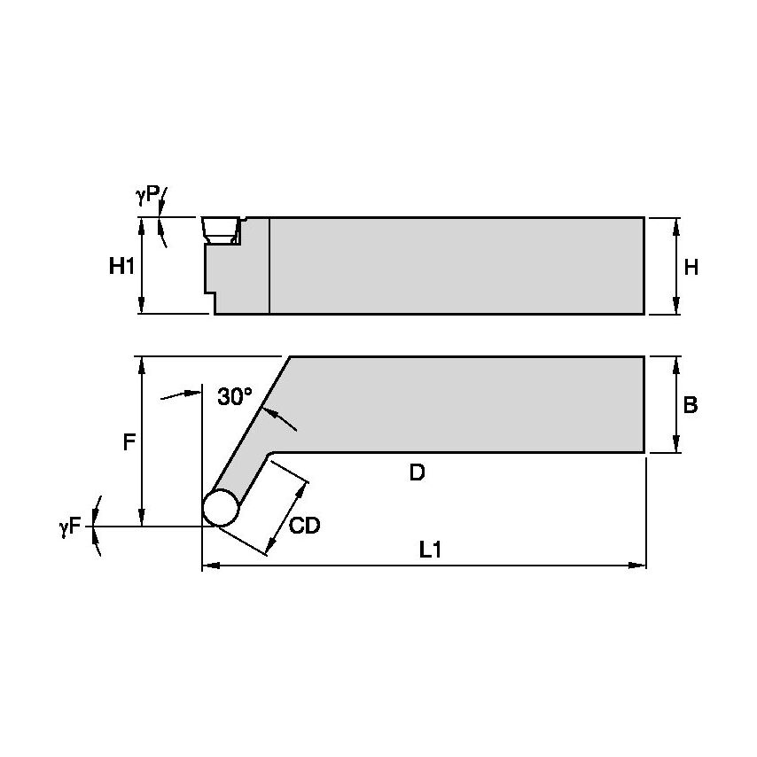 TRTOR202D Top Notch Holder W1.25 L6.00