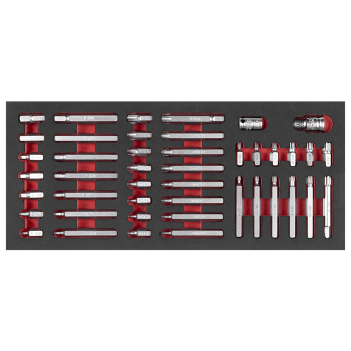 TRX-Star Hex & Spline Bit Set with Tool Tray 44 Piece