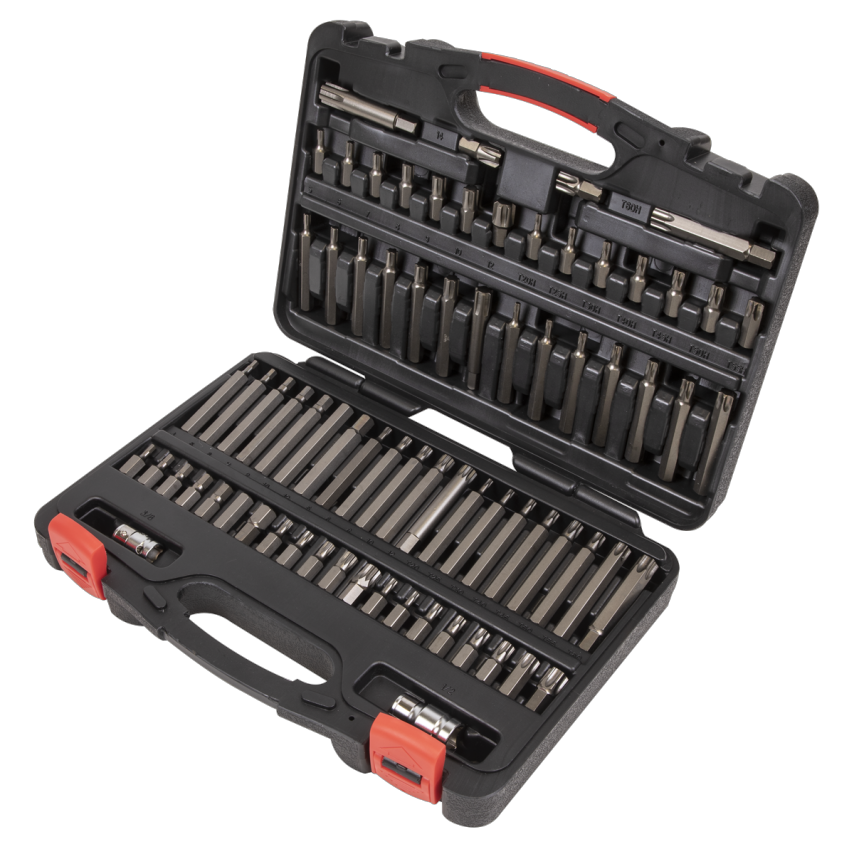 TRX-Star* Security Trx-Star*/Hex/Ribe/Spline Bit Set74 Piece 3/8" & 1/2" Square Drive