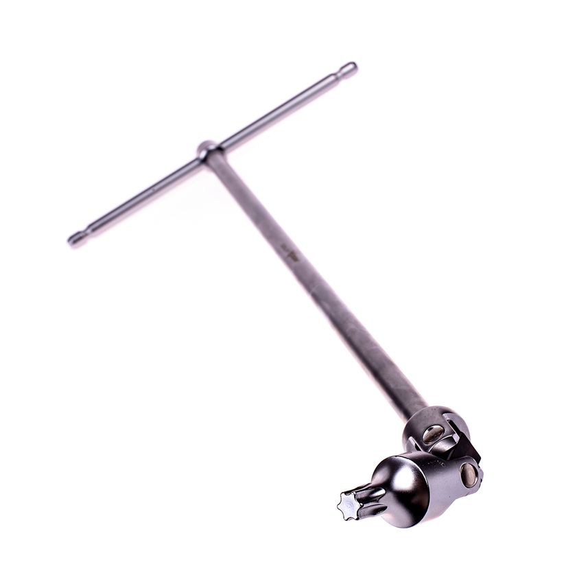 TT5072 T50 Torx/Star T Bar Extension Wrench Extra Reach Universal Joint Sliding