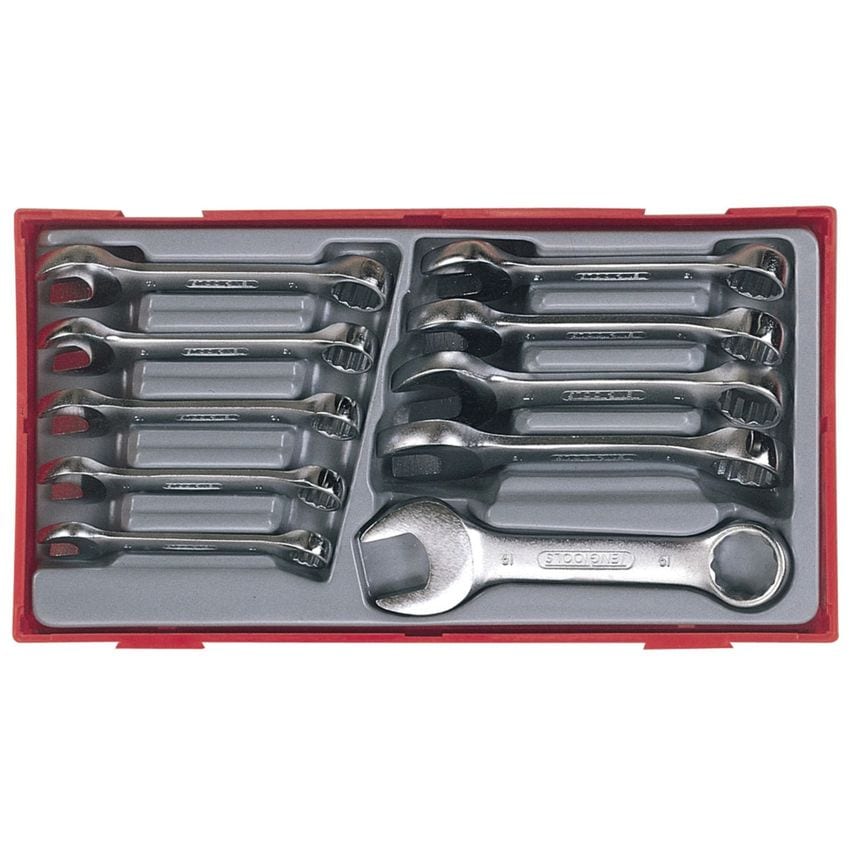 TT6010m Metric Midget Combination Spanner Set, 10 Piece