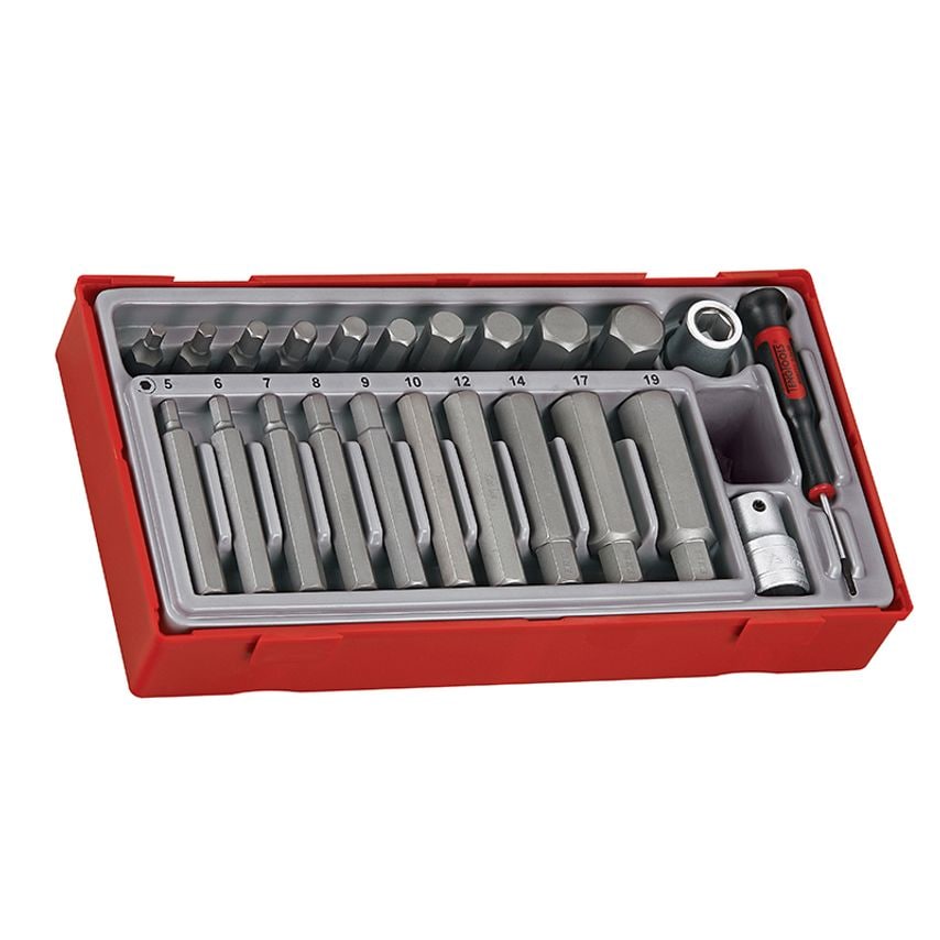 TTHEX23 Metric Hex Bit Socket Set, 23 Piece - 1/2in Drive TENTTHEX23