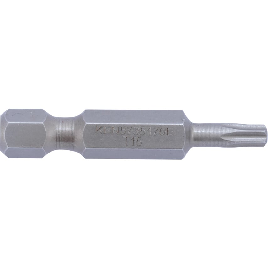 TX15 X 38mm TORX Power Bit 1/4" Hex