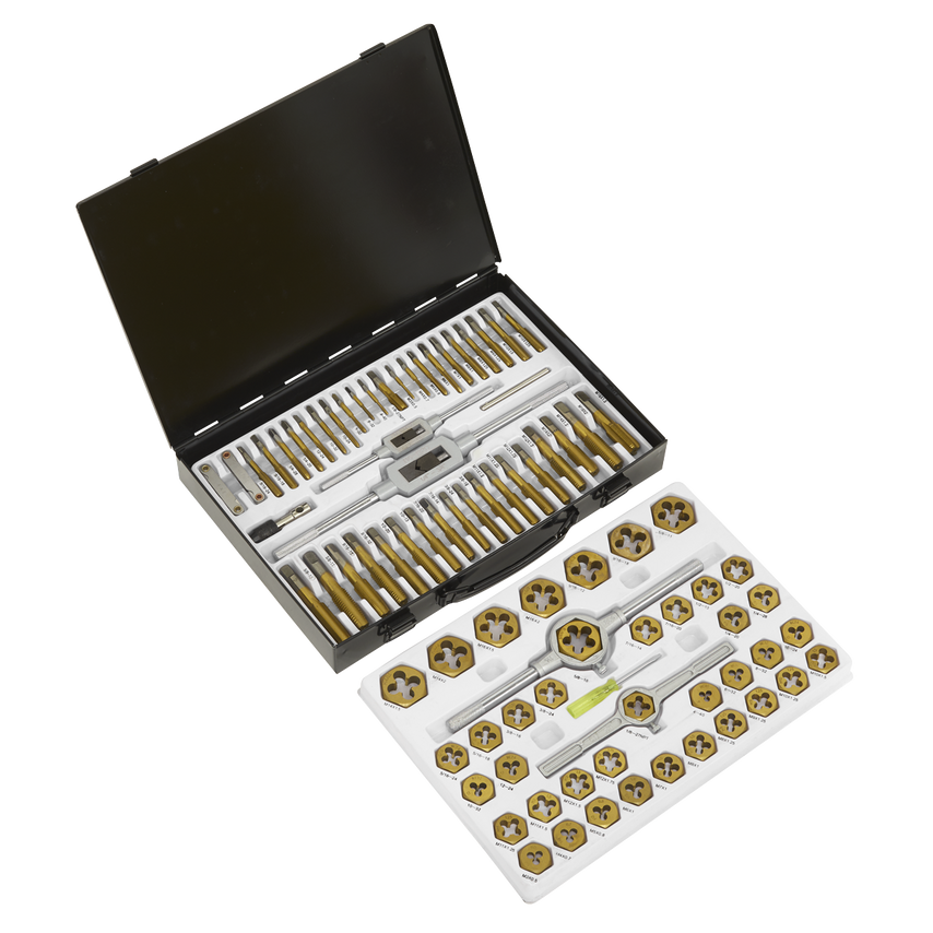 Tap & Die Set Hexagonal Metric & Imperial 86-Piece