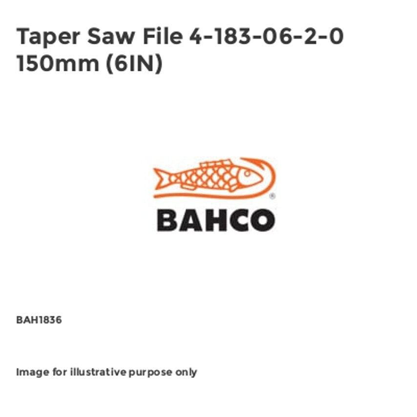 Taper Saw File 4-183-06-2-0 150mm (6IN)