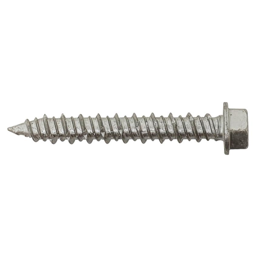 TechFast Masonry Screw TORX Compatible Hex 6.3 x 45mm (Box 100) FORTFMH6345