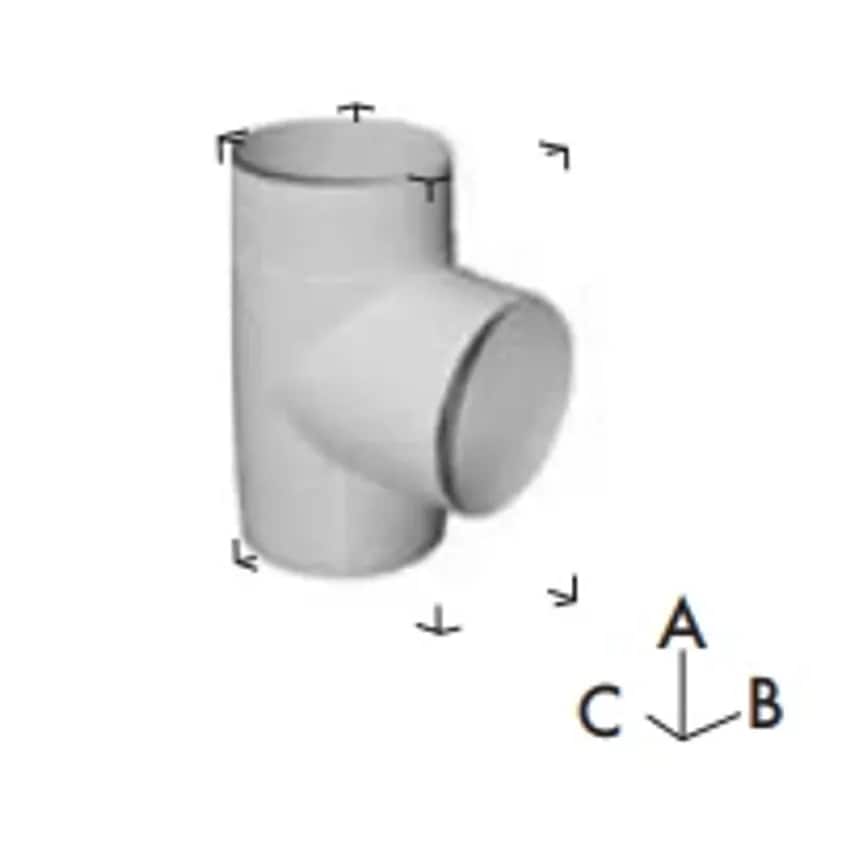 Tee Equal Insulated 150mm Polypropylene