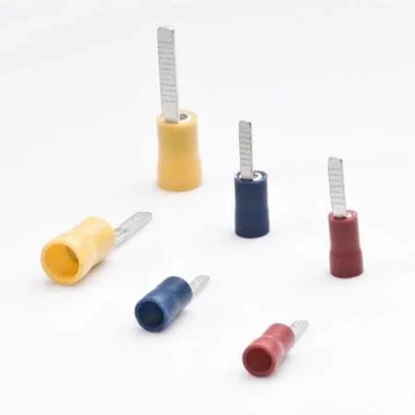 Terminal Blade Pre-insulated (Pack of 100) 19A 0.5-1.5mm2 Red - CIB1-10