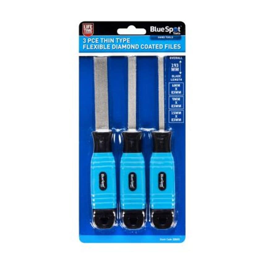 Thin Type 3pc Flexible Diamond Coated Files