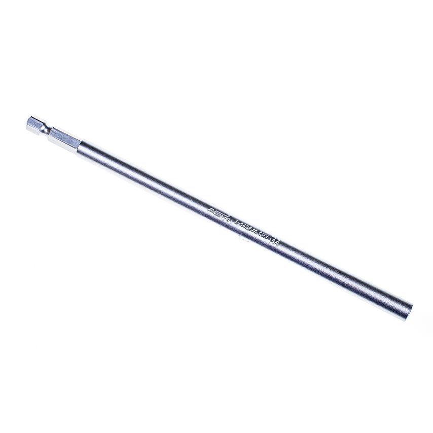 Threaded Bit Holder M4 175mm Long 1/4'' Hex Drive Extension CRV Steel
