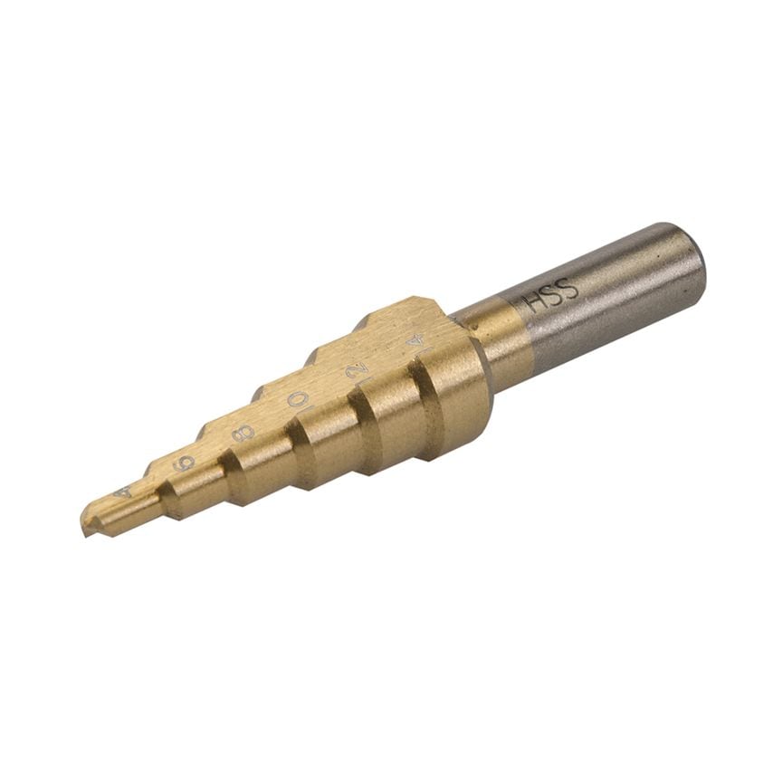 Titanium-Plated HSS Step Drill 4 - 14mm